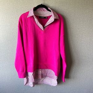 Ralph Lauren layered look sweater